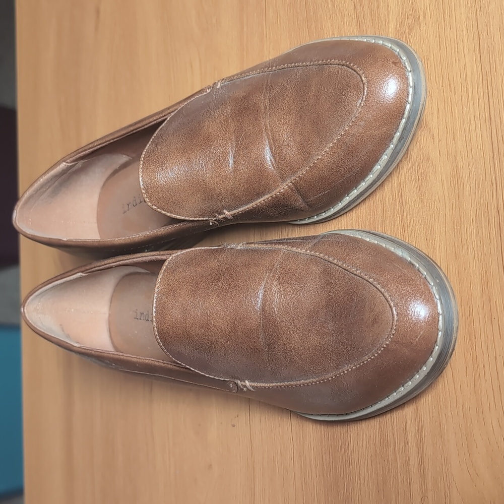 Indigo Rd Tan Leather Men's Slip-On Loafers 7m